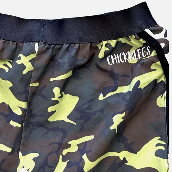 ChicknLegs Camouflage Pull-On Running Shorts Lined MultiColor Camo Print Size S - Picture 4 of 8